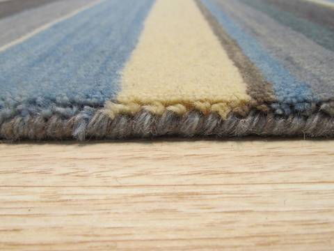 Multicolor Hand Made 100 X 130 Area Rug 834-130963 Image 4