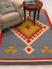 Kilim Blue Hand Made 100 X 140  Area Rug 834-130990 Thumb 3