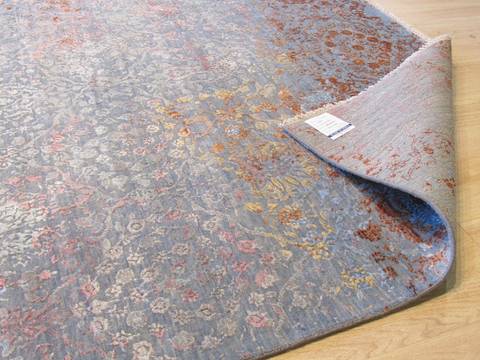 Modern-Contemporary Multicolor Hand Knotted 811 X 122  Area Rug 834-130995 Image 2
