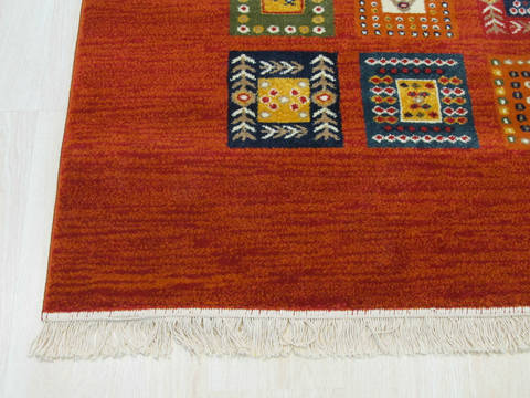 Gabbeh Red Machine Made 50 X 76 Area Rug 834-131000 Image 1