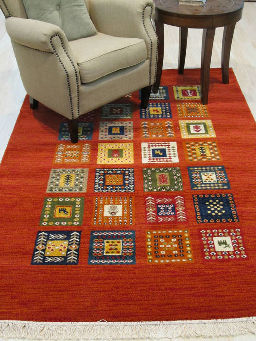 Gabbeh Red Machine Made 50 X 76 Area Rug 834-131000 Image 3