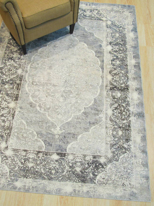 Grey Machine Made 44 X 63 Area Rug 834-131018 Image 3