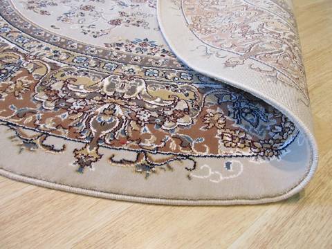 Tabriz Beige Round Machine Made 511 X 511 Area Rug 834-131088 Image 2