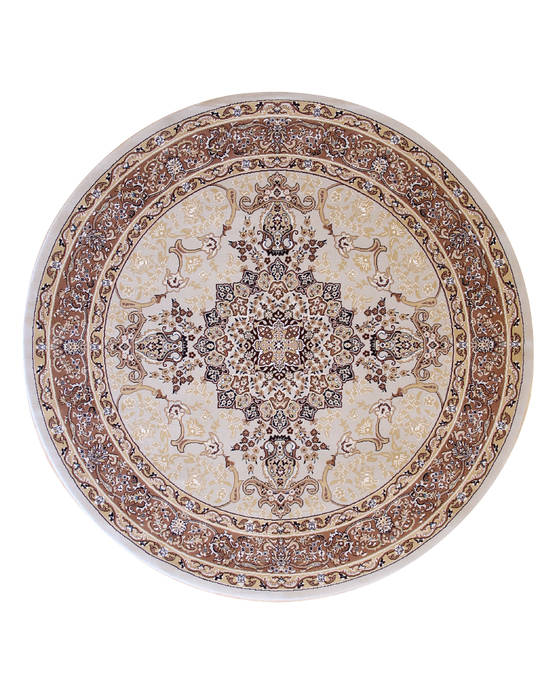 Tabriz Beige Round Machine Made 511 X 511 Area Rug 834-131095 Image 0