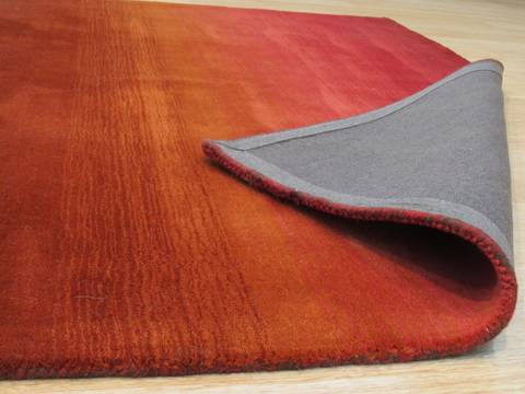 Modern-Contemporary Red Hand Made 89 X 119 Area Rug 834-131139 Image 2