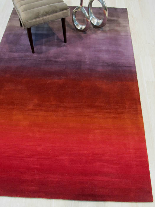 Modern-Contemporary Red Hand Made 89 X 119 Area Rug 834-131139 Image 3