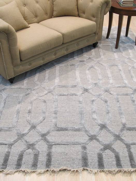 Grey Hand Knotted 40 X 60 Area Rug 834-131145 Image 3