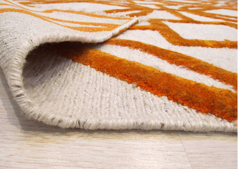 Beige Hand Knotted 60 X 90 Area Rug 834-131150 Image 2