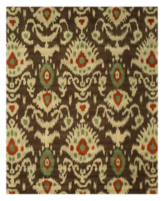 Modern-Contemporary Brown Hand Tufted 79 X 99 Area Rug 834-131171 Image 0