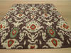 Modern-Contemporary Brown Hand Tufted 79 X 99 Area Rug 834-131171 Thumb 2