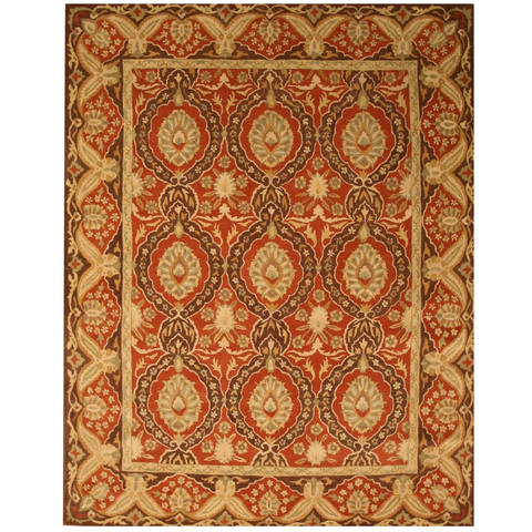 Red Hand Tufted 89 X 119 Area Rug 834-131179 Image 0