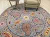  Blue Round Hand Tufted 60 X 60  Area Rug 834-131208 Thumb 3