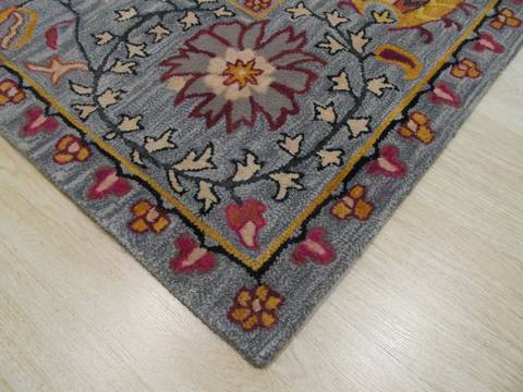 Blue Hand Tufted 89 X 119 Area Rug 834-131211 Image 1