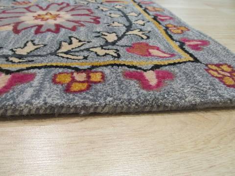 Blue Hand Tufted 89 X 119 Area Rug 834-131211 Image 3