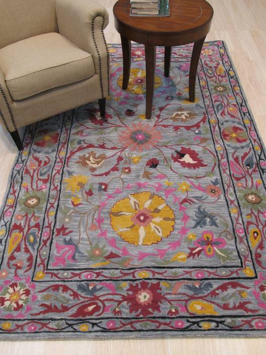 Blue Hand Tufted 50 X 80 Area Rug 834-131217 Image 3
