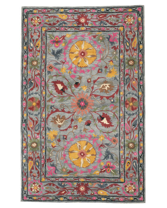 Blue Hand Tufted 50 X 80 Area Rug 834-131217 Image 0
