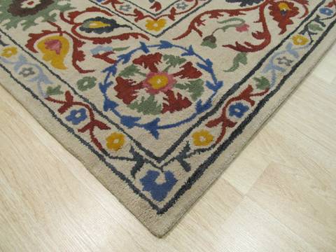 Beige Hand Tufted 89 X 119 Area Rug 834-131224 Image 1