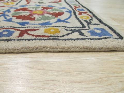 Beige Hand Tufted 89 X 119 Area Rug 834-131224 Image 3
