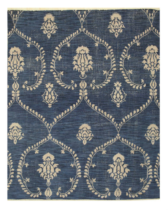 Blue Hand Knotted 60 X 90 Area Rug 834-131235 Image 0