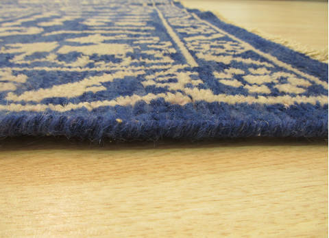 Blue Hand Knotted 100 X 140 Area Rug 834-131238 Image 2
