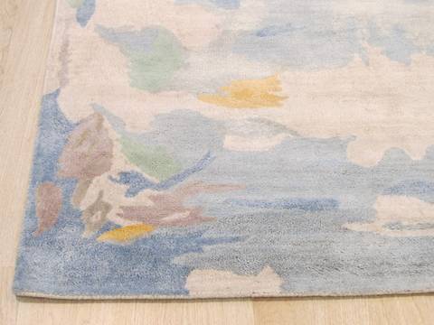 Modern-Contemporary Blue Hand Tufted 50 X 80 Area Rug 834-131249 Image 1