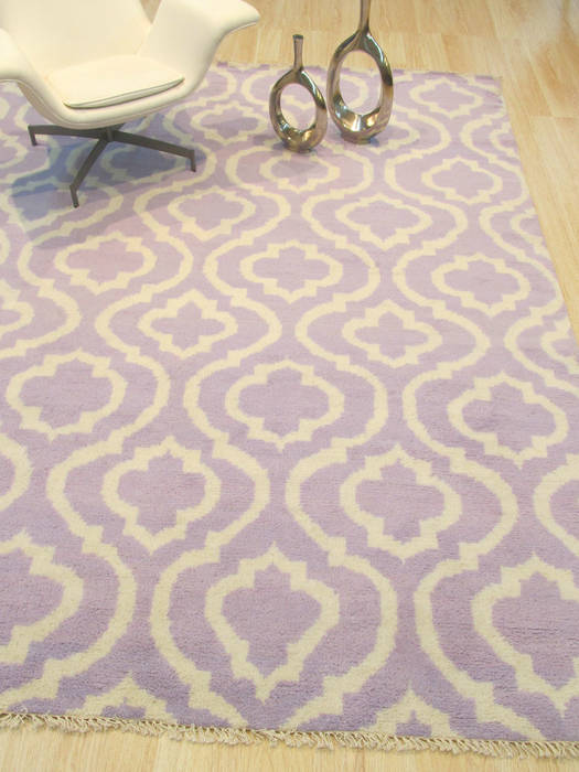 Moroccan Purple Hand Knotted 96 X 136 Area Rug 834-131256 Image 3