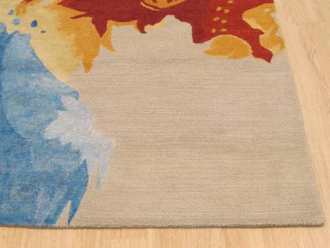 Modern-Contemporary Multicolor Hand Tufted 96 X 136 Area Rug 834-131269 Image 1