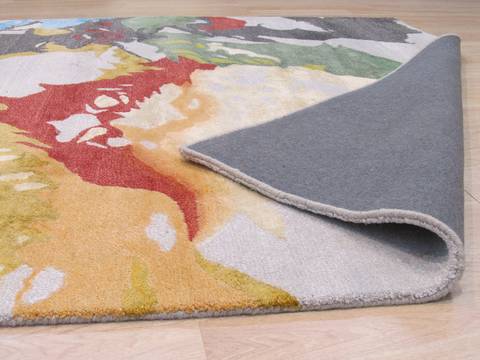Modern-Contemporary Multicolor Hand Tufted 96 X 136 Area Rug 834-131269 Image 2