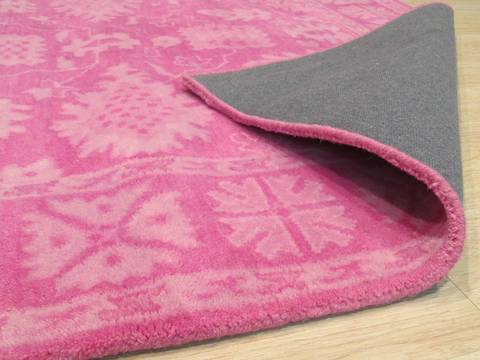 Overdyed Purple Hand Tufted 89 X 119 Area Rug 834-131295 Image 2