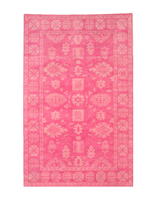 Overdyed Purple Hand Tufted 89 X 119 Area Rug 834-131295 Image 0