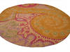  Orange Round Hand Tufted 60 X 60  Area Rug 834-131311 Thumb 2