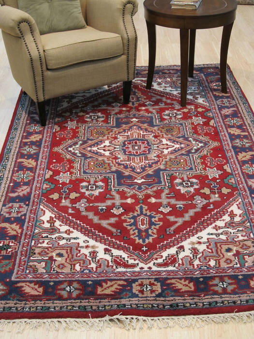 Heriz Red Hand Knotted 50 X 80 Area Rug 834-131336 Image 3