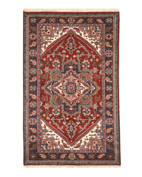 Heriz Red Hand Knotted 50 X 80 Area Rug 834-131336 Image 0