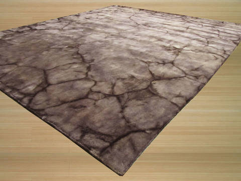 Modern-Contemporary Grey Hand Made 40 X 60  Area Rug 834-131346 Image 1
