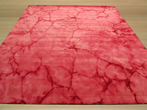 Modern-Contemporary Purple Hand Made 80 X 100 Area Rug 834-131352 Image 2