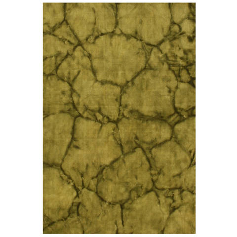 Modern-Contemporary Green Hand Made 40 X 60 Area Rug 834-131362 Image 0