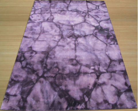 Modern-Contemporary Purple Hand Made 50 X 80 Area Rug 834-131372 Image 2