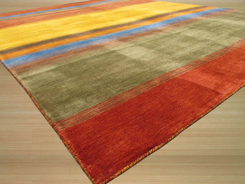 Gabbeh Multicolor Hand Made 60 X 90 Area Rug 834-131380 Image 1
