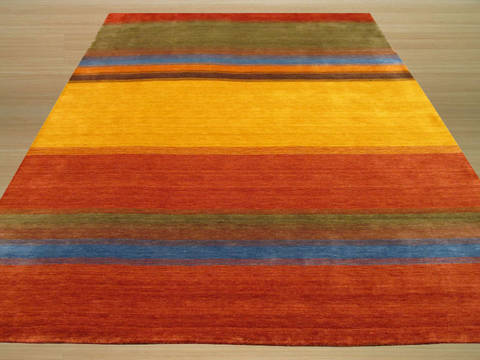 Gabbeh Multicolor Hand Made 60 X 90 Area Rug 834-131380 Image 2