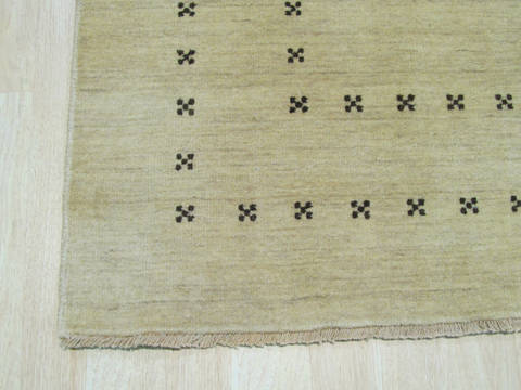 Beige Hand Made 90 X 120 Area Rug 834-131396 Image 1