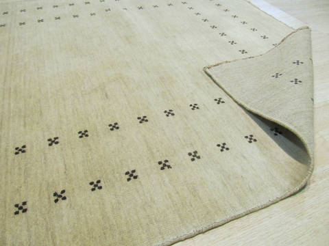 Beige Hand Made 90 X 120 Area Rug 834-131396 Image 2