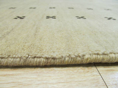 Beige Hand Made 90 X 120 Area Rug 834-131396 Image 4