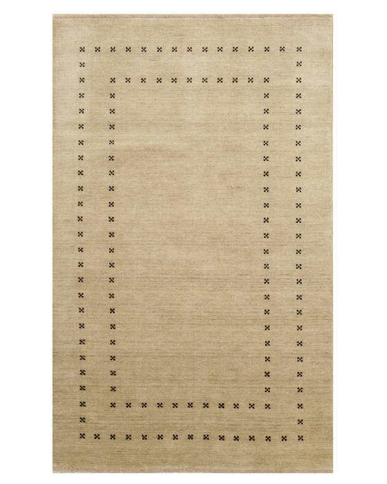 Beige Hand Made 90 X 120 Area Rug 834-131396 Image 0