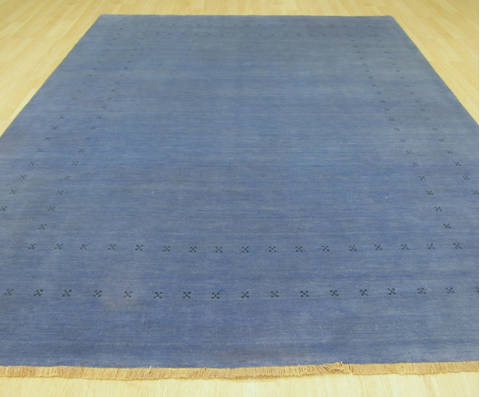 Blue Hand Made 100 X 140 Area Rug 834-131397 Image 4