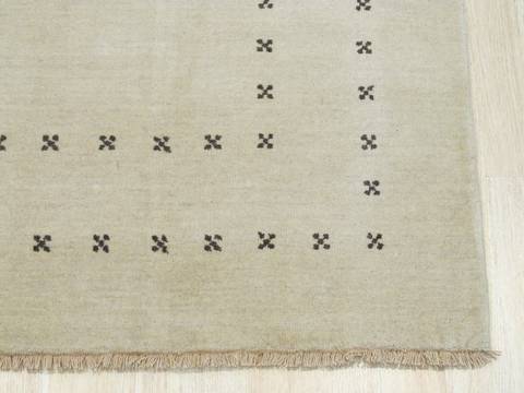 Beige Hand Made 90 X 120 Area Rug 834-131404 Image 1