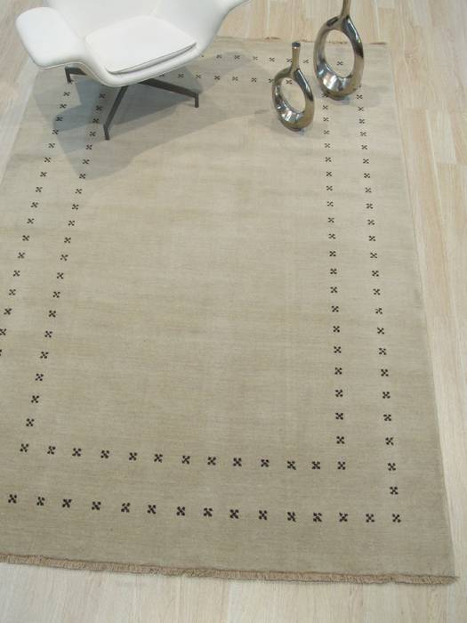 Beige Hand Made 90 X 120 Area Rug 834-131404 Image 3