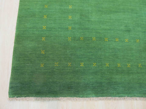 Green Hand Made 100 X 140 Area Rug 834-131405 Image 1