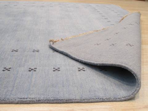 Blue Hand Made 100 X 140 Area Rug 834-131418 Image 2