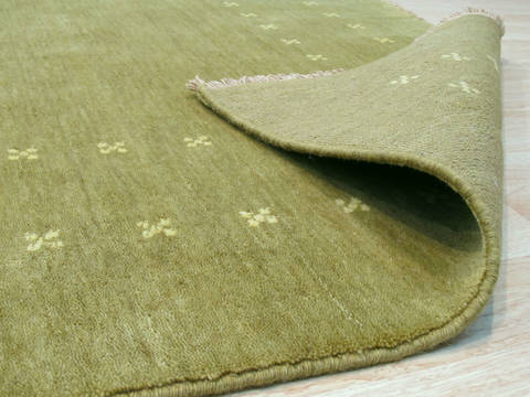 Green Hand Made 60 X 90 Area Rug 834-131423 Image 2