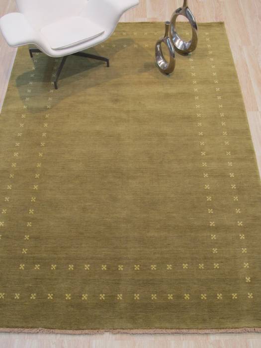 Green Hand Made 60 X 90 Area Rug 834-131423 Image 3